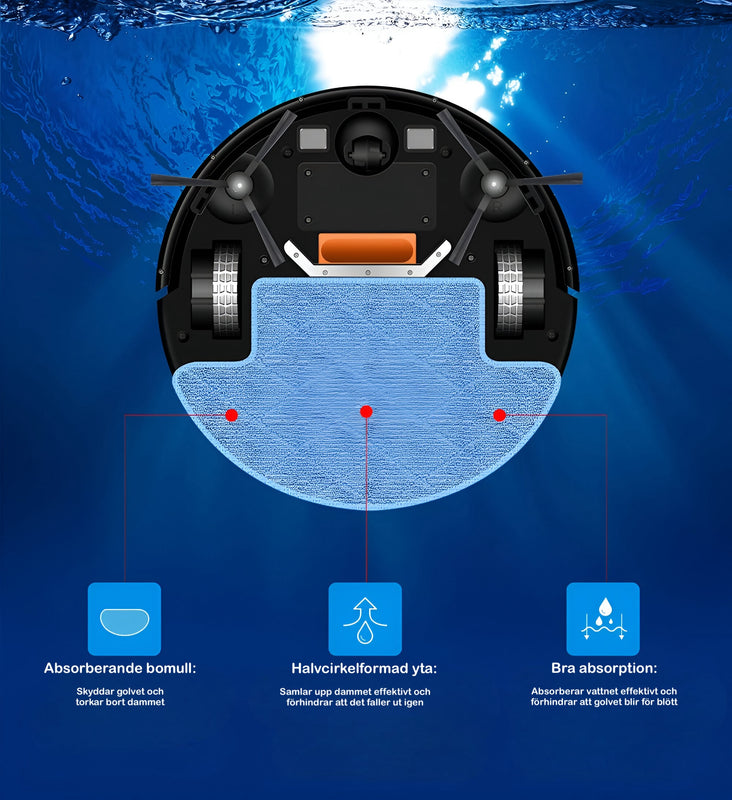 LiectrouxV3S Robotdammsugaren och moppfunktionen